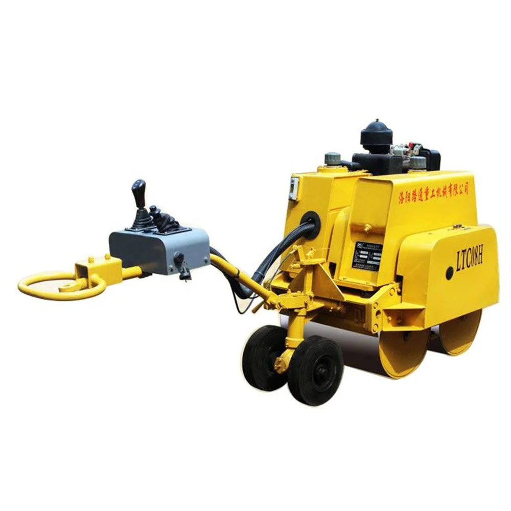 
Walk Behind Small Vibratory Road Roller Double Drum 800kg LTC08HZ 