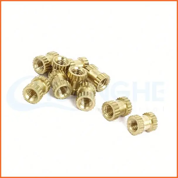 Регулировочная гайка из латуни рифленая