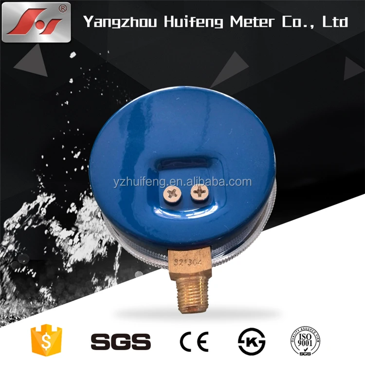 HF Y80 80mm Freon high quality steel case refrigeration R22 R407C R32 R410 pressure gauge