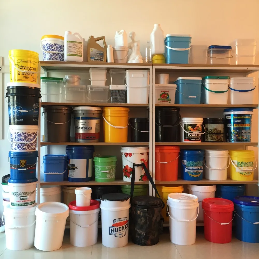 
Factory directly supply Custom 1L 2L 3L 5L 7L 8L 10L 12L 15L 16L 20L 25L Plastic Pail Barrel Bucket 
