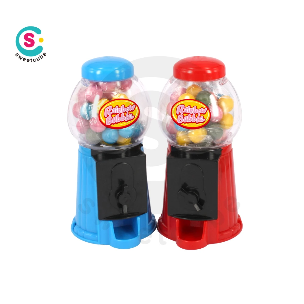 Sweetcube candy dispenser plastic small vending machine toys Rotate button vending dispenser candy toy