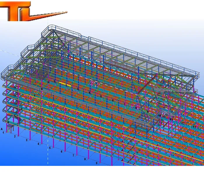 Guyana steel structure big shopping prefab house
