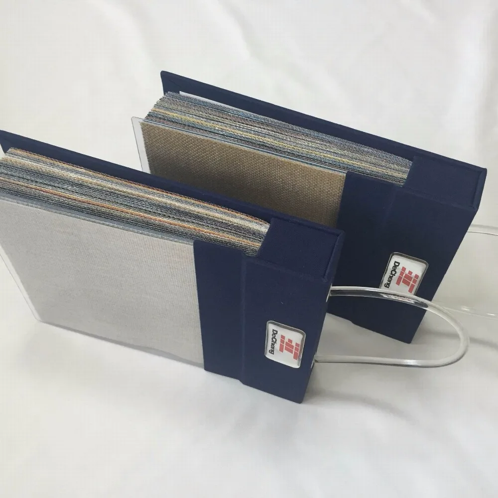 Современный DC-01-91 каталогу тканей папки изготовленный на заказ пустая книга папка для документов