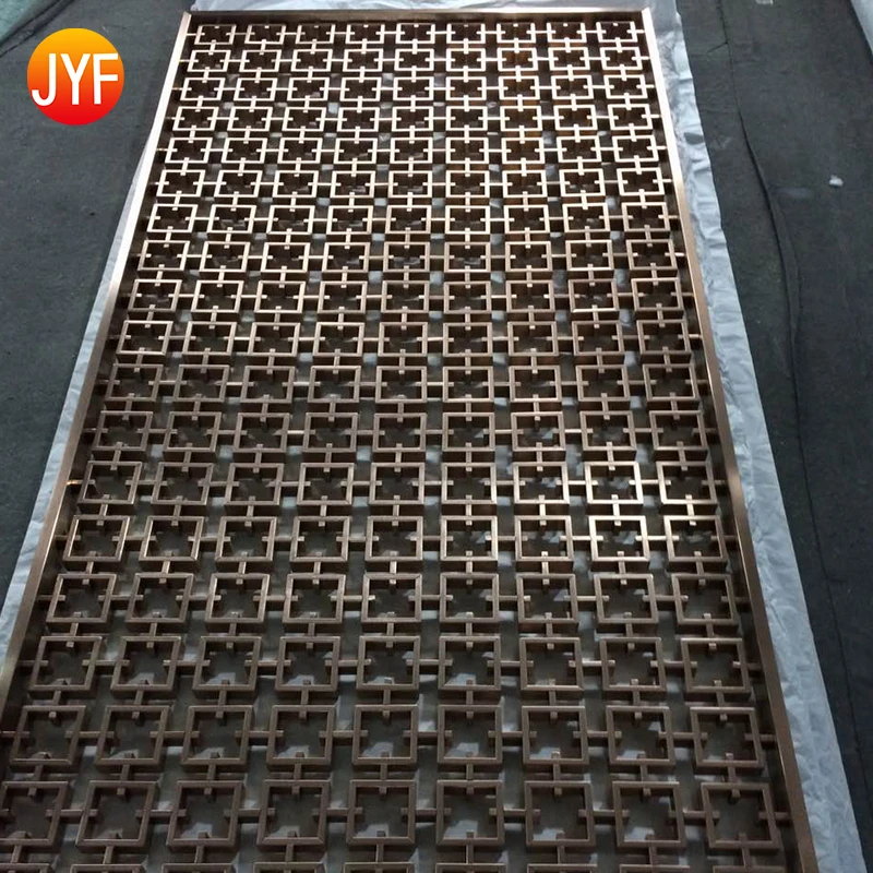 ZZ3012 New Popular Stainless Steel Laser Cut Outside Screens Room Partition Dividers