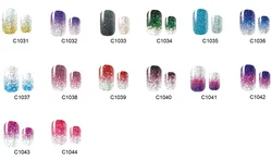 Оптовая продажа, блестящие полоски для лака для ногтей, красивые наклейки для ногтей своими руками