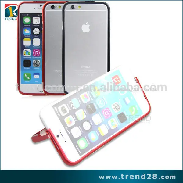 новый дизайн высокого качества подставку металла бампер случае для iphone 6