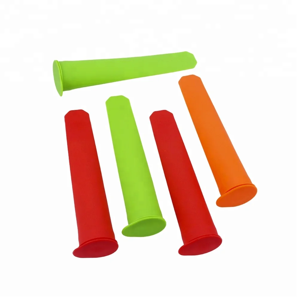 BPA free Ice Pop Machine Silicone Ice Lolly Moulds, Silicone Push Up Ice Popsicle Mold