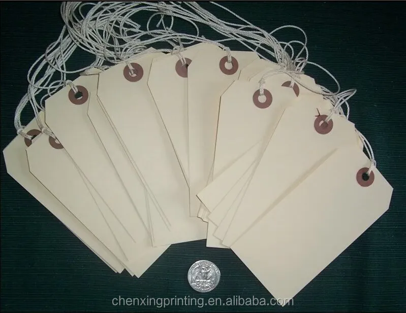 Manila Hang Tags W/String for Your PriMitive CrafTs