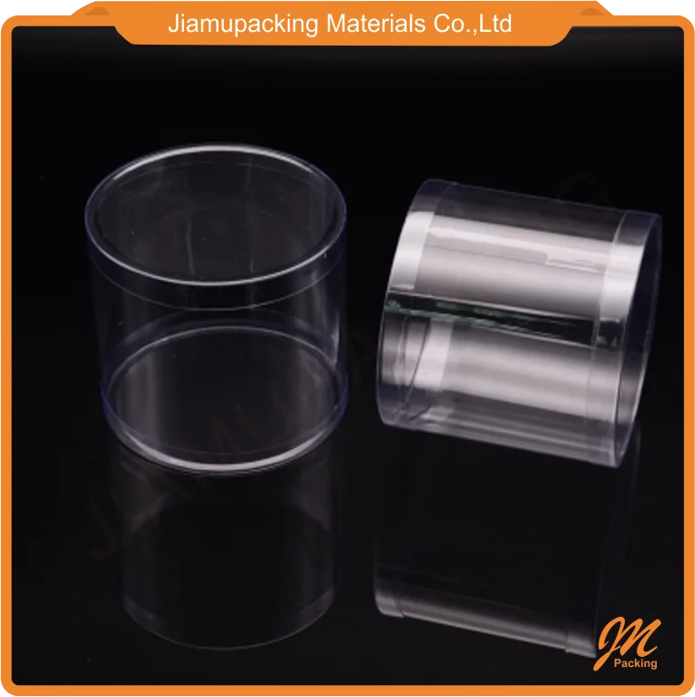 clear plastic cylinder tube packaging transparent round tube box