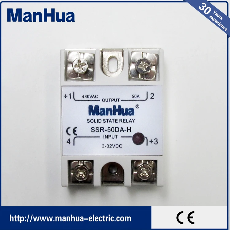 Обслуживание OEM Однофазный ОКРУГ КОЛУМБИЯ управления ПЕРЕМЕННОГО ТОКА 3-32VDC Чтобы 480VAC 50A тип fotek Твердотельных Реле/ССР Реле С CE