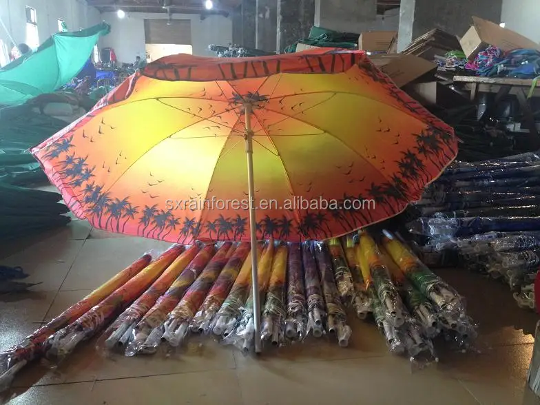 Custom beach design promotional advertising china beach umbrella