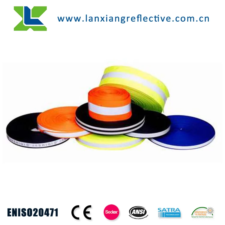 LX202 Wholesale ENISO20471 Cycle Clear 3m Reflective Tape For Clothing