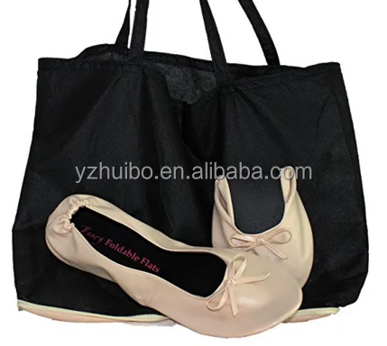 
Ballet Flats Foldable WITH EXPANDABLE TOTE BAG for Carrying High Heels 