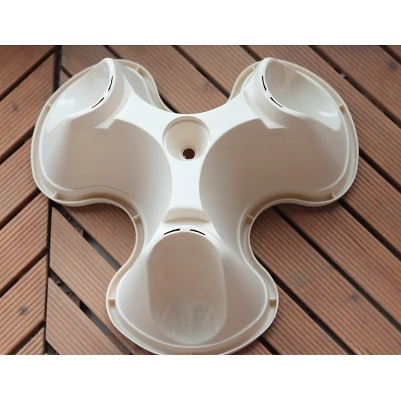 Beautiful colorful polygon plastic flowerpot