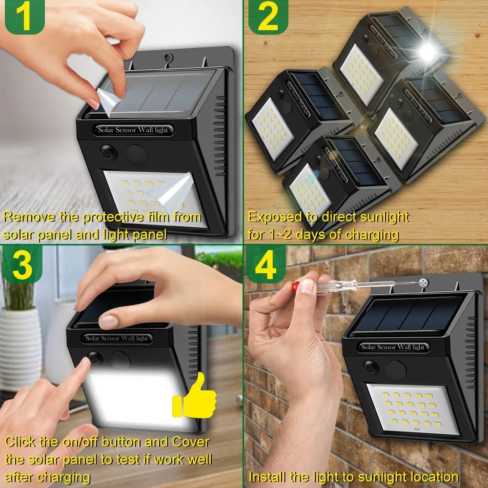 20LED garden solar light Security Lamp Solar Outdoor Lights for Pathway,wall fence
