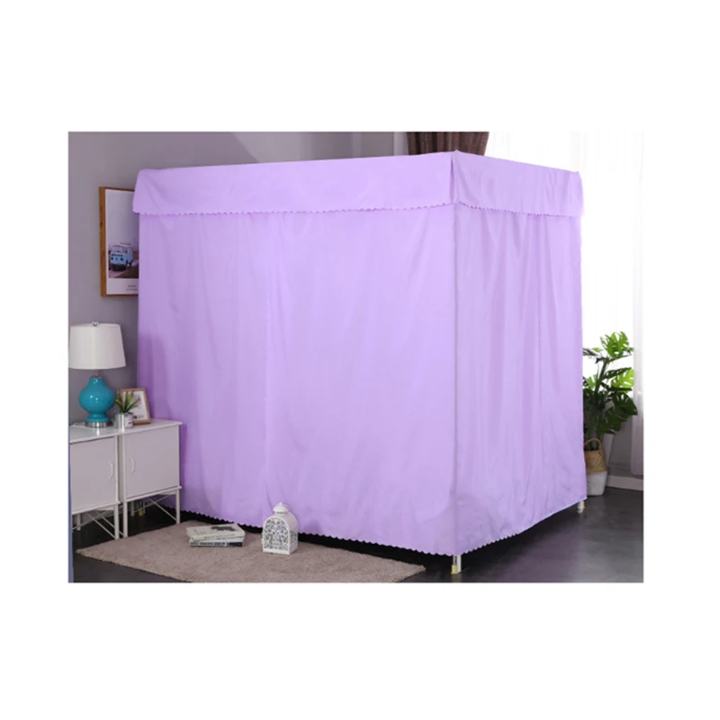 Factory Price Arabic Beautiful Sun Block Flame Retardant Bed Curtain