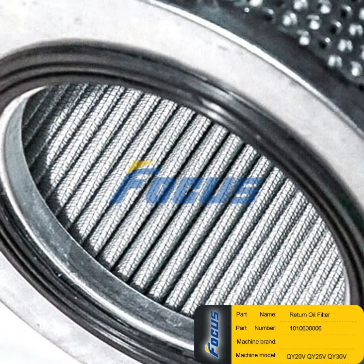 ZOOMLION Truck Crane QY20V QY25V QY30V Spare Parts Return Oil Filter 1010600006