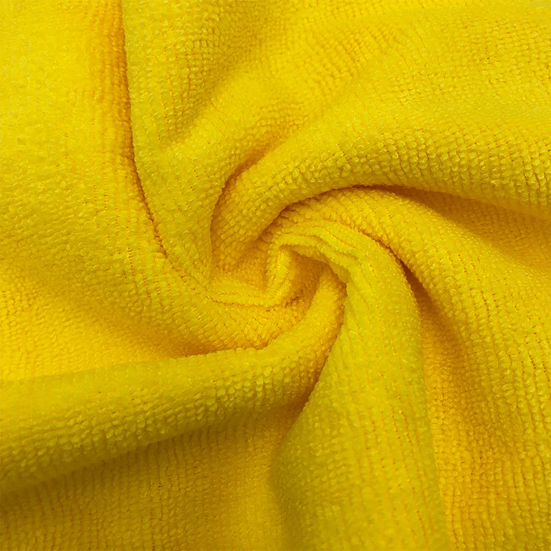 Изготовленная на заказ Экологически чистая впитывающая трикотажная ткань в рулоне 80% полиэстер 20% полиамид микрофибра махровая ткань для очистки