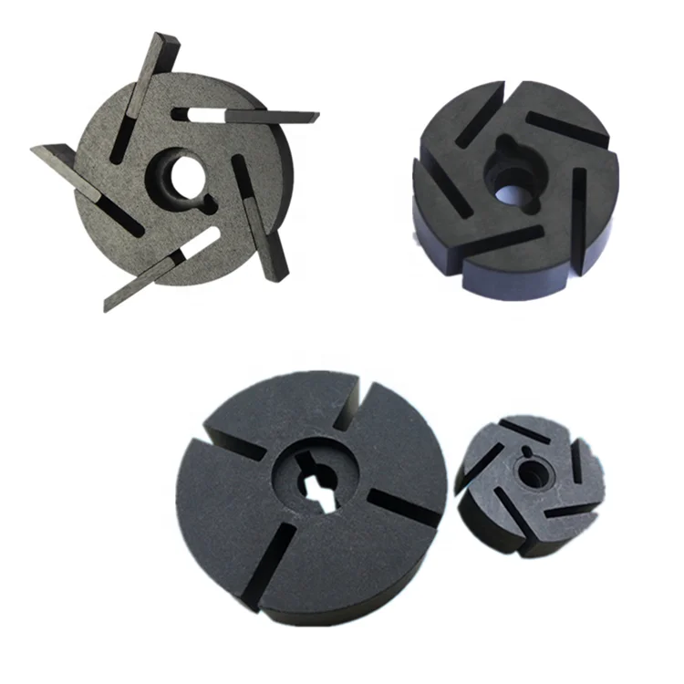 Заводской графитовый ротор и лопасть из углеродного графита на заказ