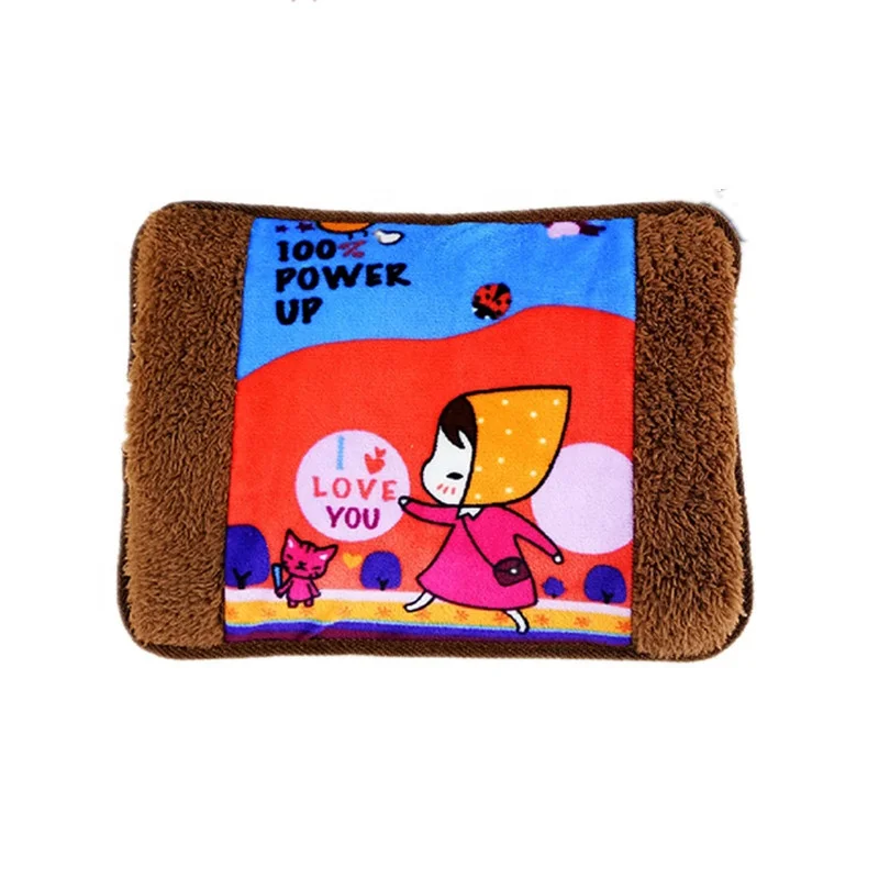 Cute Electric Hot Water Bag Covers Cartoon Figure Plush Doll Pillow Design