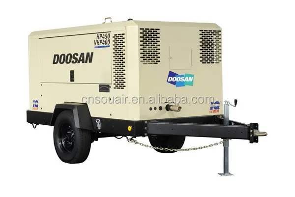 425cfm 100psi Ingersoll-rand Doosan портативный дизельный винтовой воздушный компрессор модель P425/HP375WCU HP450/VHP400WCU P600/XP535WCU
