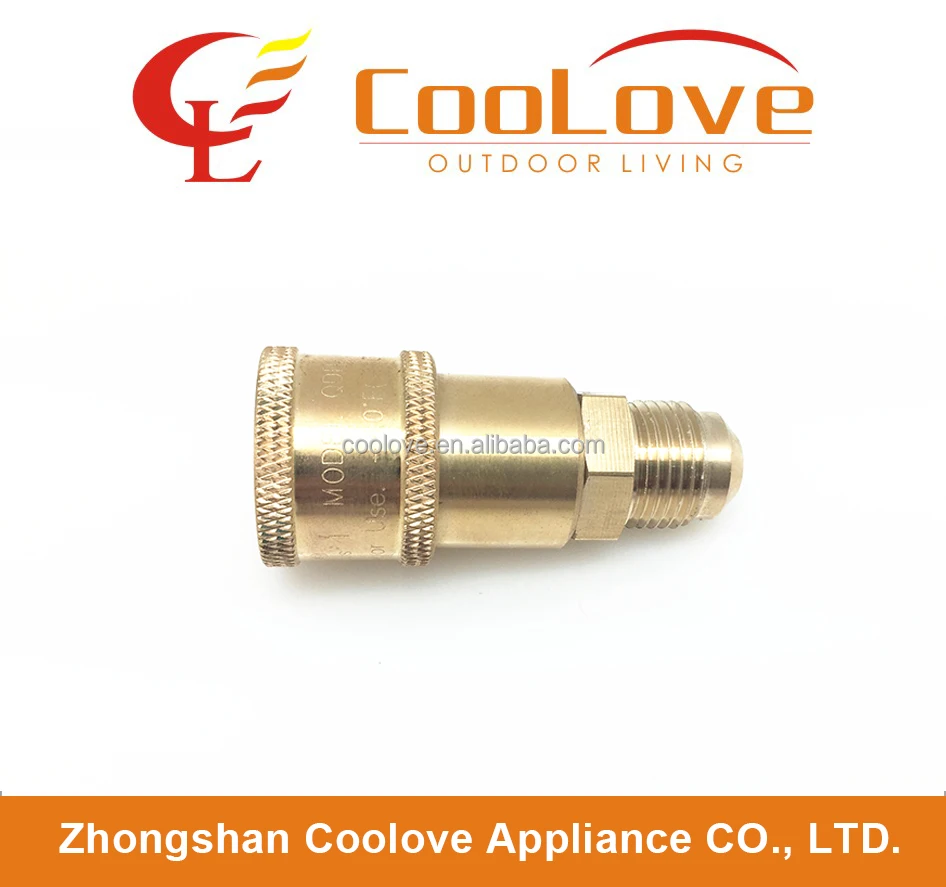 RV 1/4 propane quick coupler connect adapter