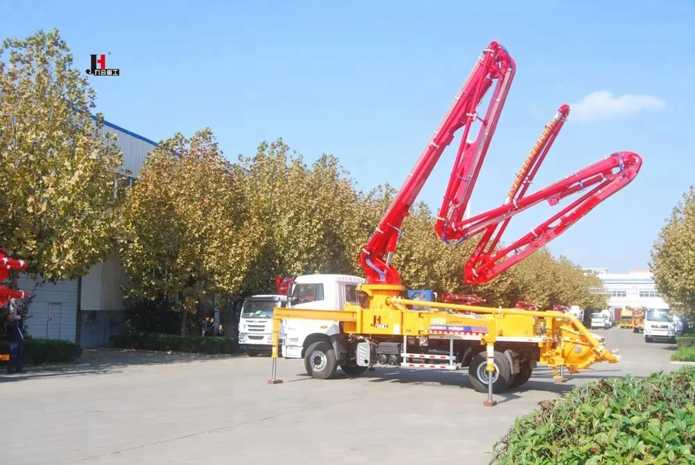 56M mobile wildely used  concrete boom pump truck for hot sale