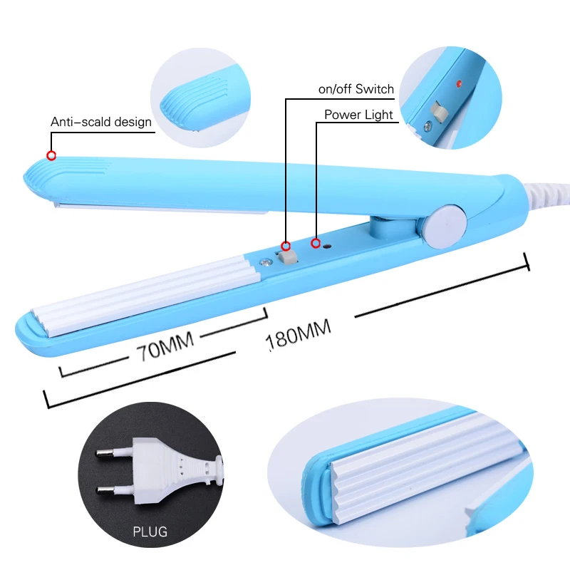 
Electronic Professional Hair Iron Hairstyling Mini Portable Ceramic Flat Iron Hair Straightener Irons Styling Tools 
