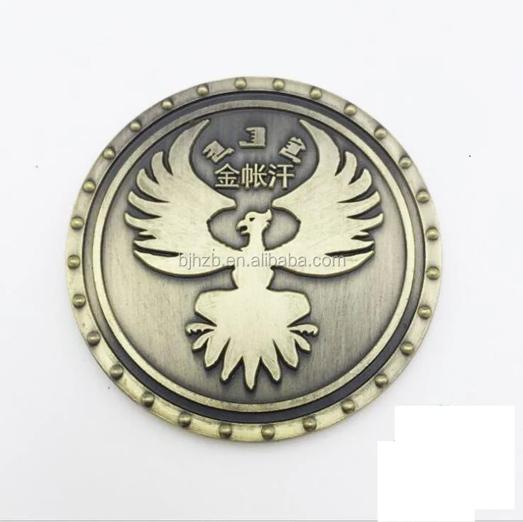 
antique coin with indian design 