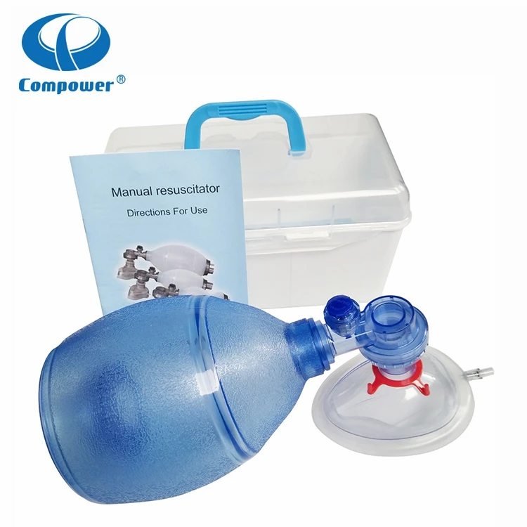Infant Pvc Tool Oxygen Demand Valve Resuscitator  Ambu Bag With One Cylinder Accessory