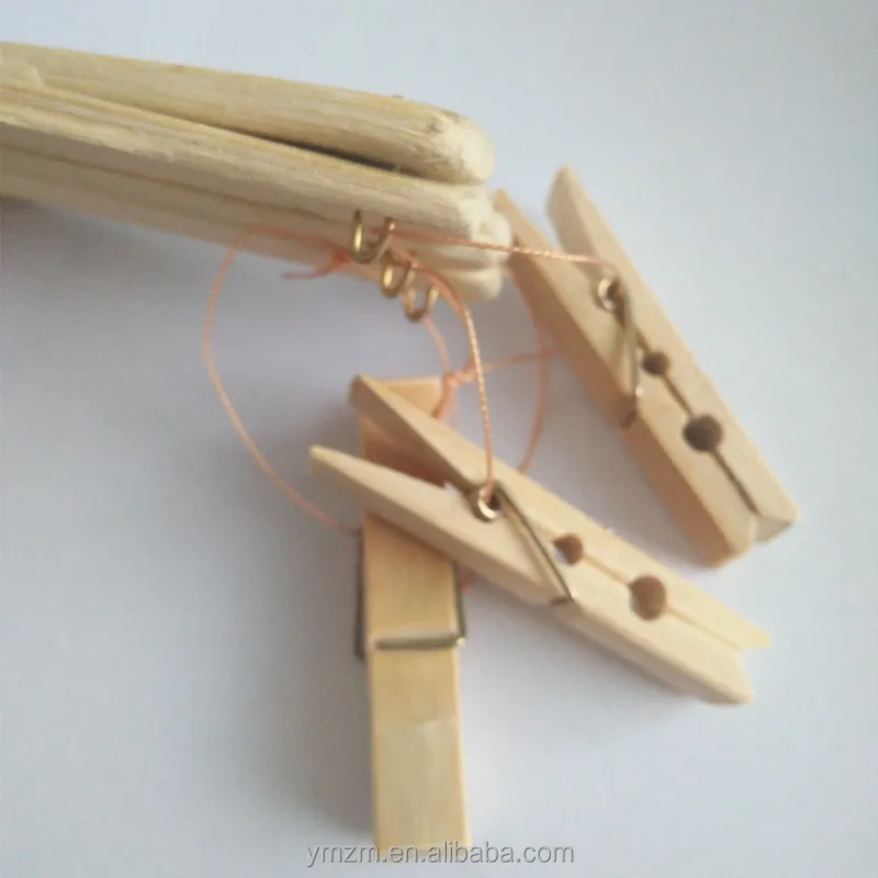 Newest 16 clips bamboo clothing hanger for underwear