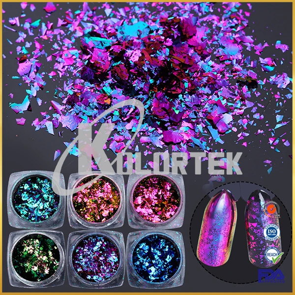 Nail Multicolor Flakes Pigment Chameleon Powder Manufacturer