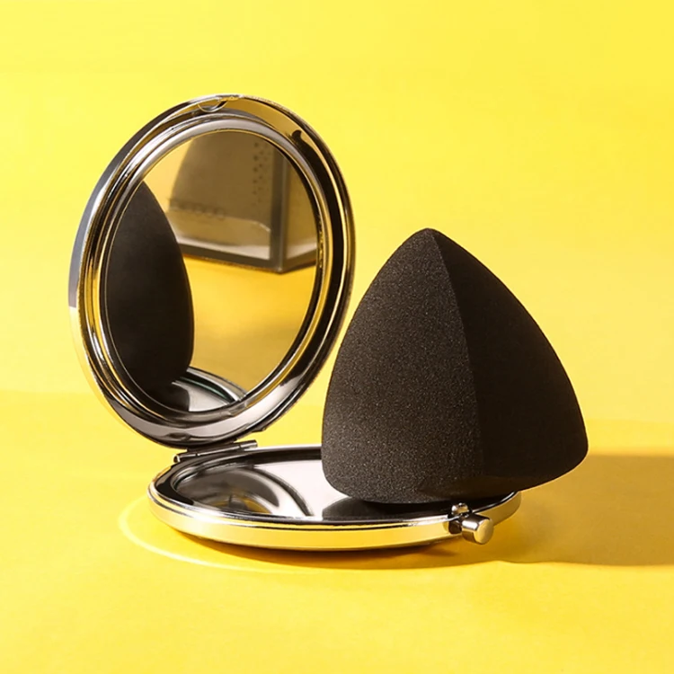  Оптовая продажа Amazon популярный инструмент для основы под макияж черный косметический спонж блендер