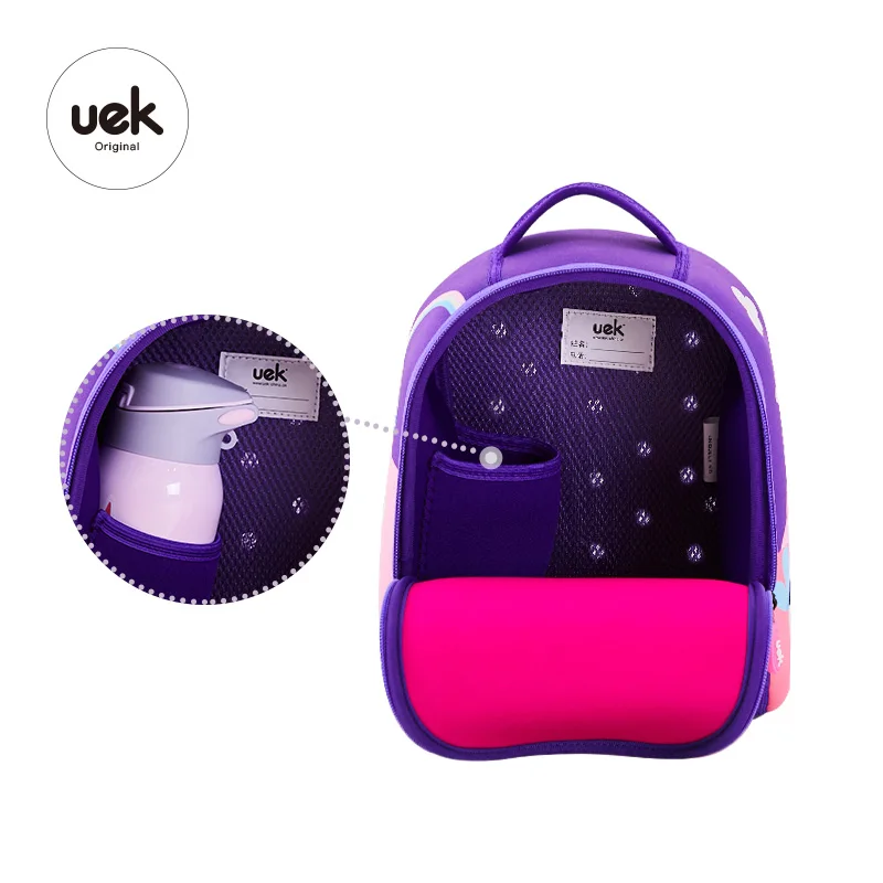 UEK Kids New Design Waterproof Girls Unicorn child backpack bag kids school bag cartoon