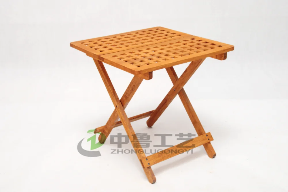 Solid wood furniture living room round tea table picnic table