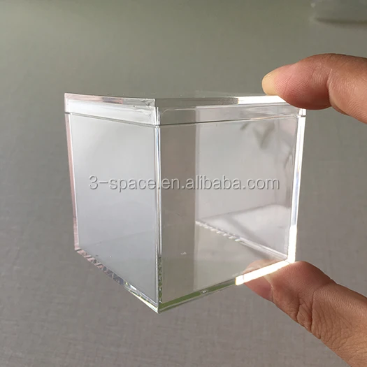 Wedding plastic Transparent Clear Cube Favor Boxes Sweet Candy Cake Gift Bags