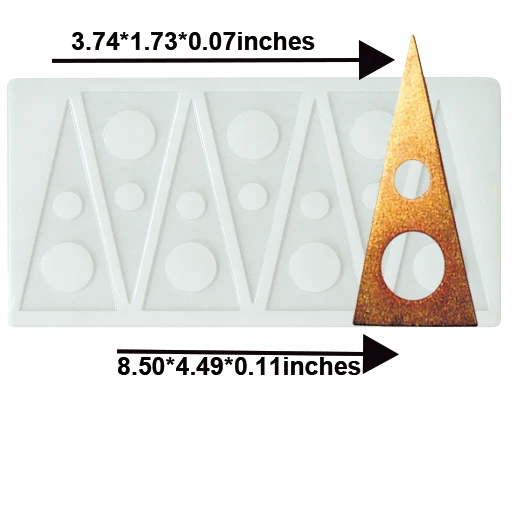 lithe triangle shape cake decoration silicone garnishing sheet