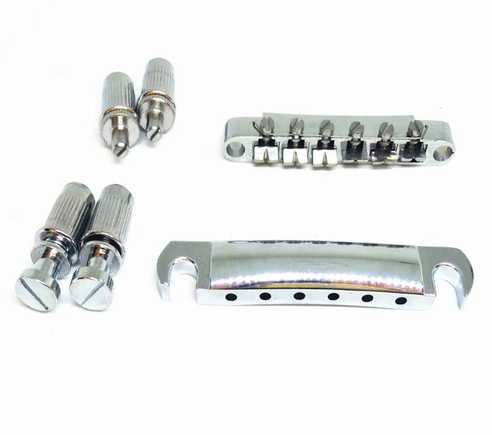 Guitar accessories chrome silver LP electric guitar bridge