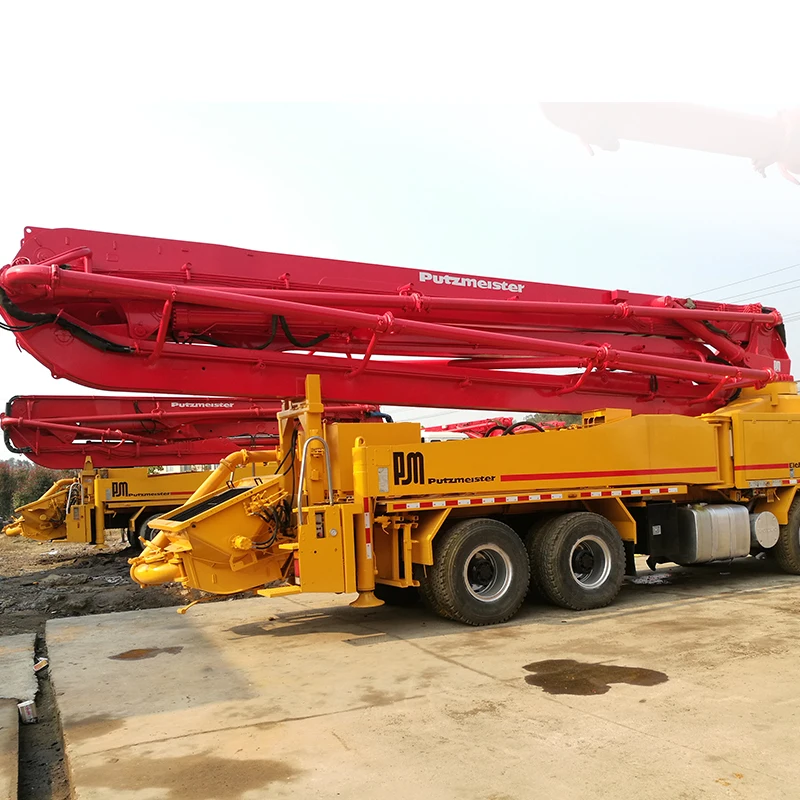 Concrete Machine Volvo Truck Mounted Engine Putzmeister 42 meter used Concrete Pump with Boom Pumping Machine India Price