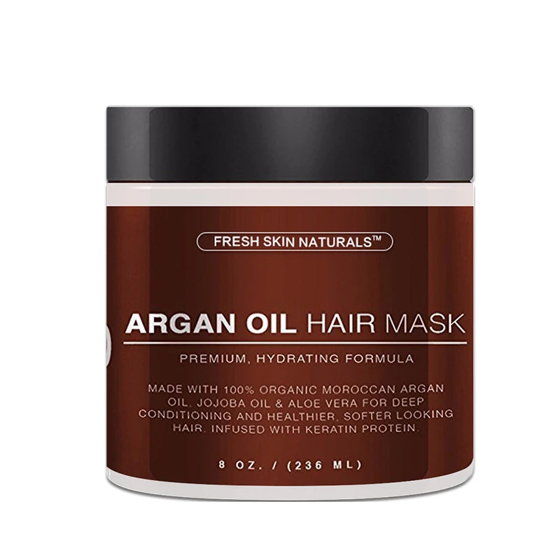 
Argan Oil Keratin Hair Mask, 100% ORGANIC Argan & Almond Oils - Deep Conditioner, Hydrating Hair Treatment Therapy 