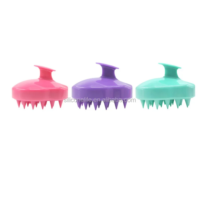 Hair Scalp Massage Shampoo Brush Head Anti Dandruff Anion Silicone