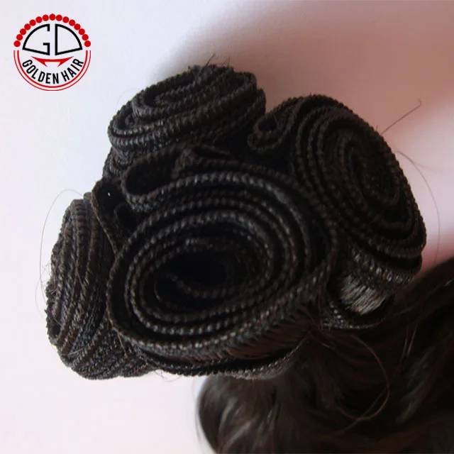 
Wholesale 100% Chienese Virgin Hair Loose Wave Machine Weft With Cuticle 