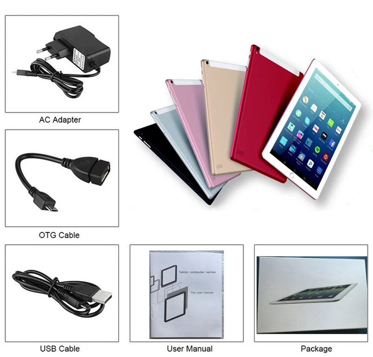 Android 4.4 Tablet PC 10 Inch HD 1280*800 3G Mobile Phones