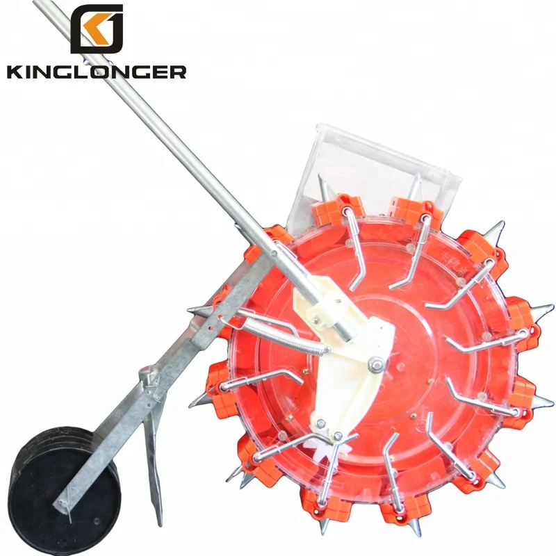 KLG-12 popular man power hand push manual soybean seeder planter