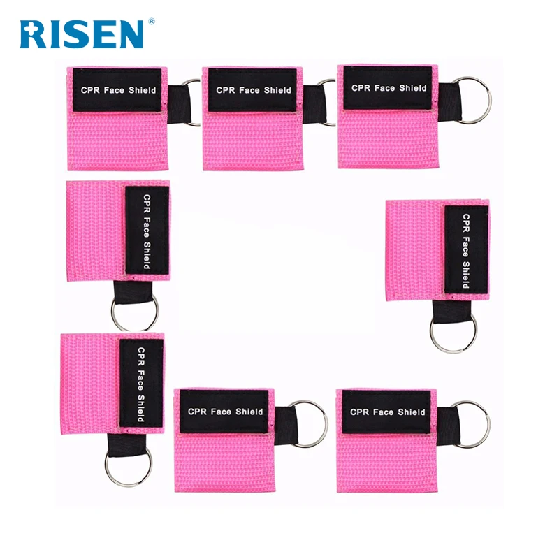 packed well students graduation gifts CPR/AED/ keychain mask first aid training face shield for adults and infants