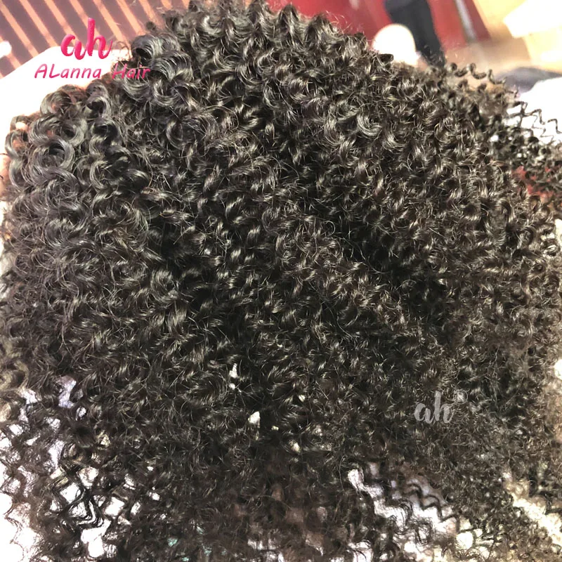 
4A Kinky Curly Human Hair Ponytail Extensions Big Stock, 10A Virgin Mongolian Afro Kinky Real Human Hair For Sale China 