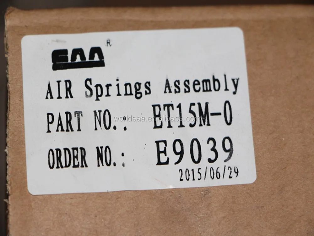 goodyear firestone rubber air spring ET15M-O for NEWAY90044199 HADPMABG9039 TRUCKS