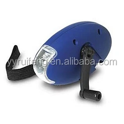 unique design mini led lighting gift hand crank led lamp mini Dynamo Led flashlight