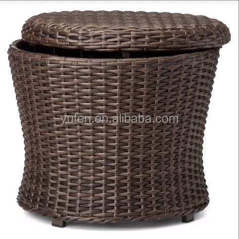 Good quality rattan patio furniture outdoor lounge chair with ottoman