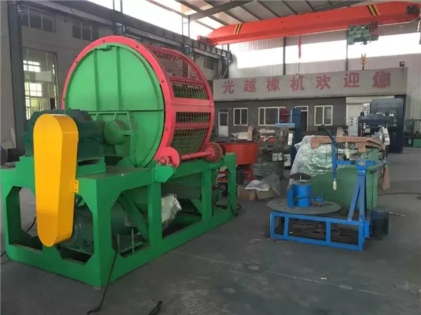 automatic used tyre recycling machine whole tyre shredder